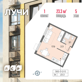 23,3 м², квартира-студия 10 095 027 ₽ - изображение 33