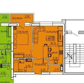 26,6 м², квартира-студия 3 320 000 ₽ - изображение 26