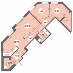 Квартира 81,8 м², 3-комнатная - изображение 1