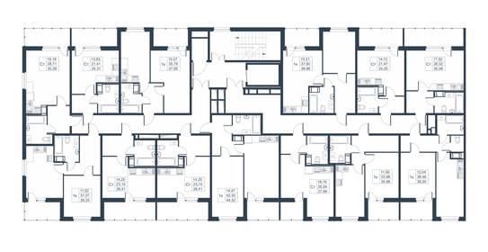 38,5 м², 1-комнатная квартира 5 236 000 ₽ - изображение 26