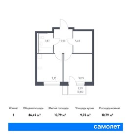 38,3 м², 1-комнатная квартира 7 975 791 ₽ - изображение 29