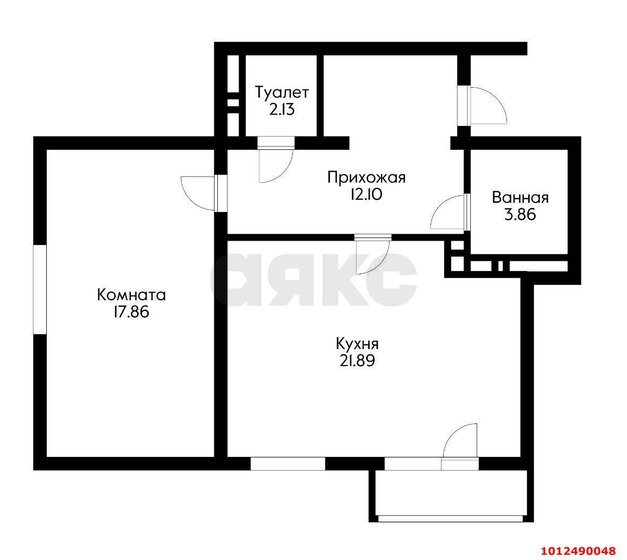 55 м², 2-комнатная квартира 8 500 000 ₽ - изображение 1