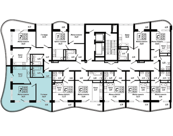 Квартира 55,8 м², 2-комнатная - изображение 2