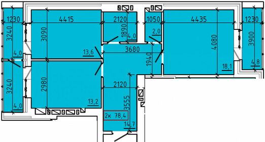 107,9 м², 2-комнатная квартира 12 500 000 ₽ - изображение 27