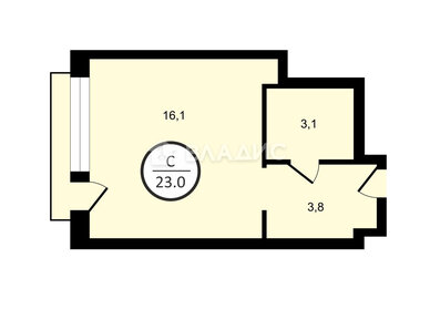 Квартира 23 м², студия - изображение 2