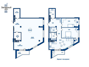 162,9 м², 3-комнатные апартаменты 33 720 300 ₽ - изображение 54