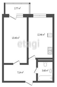 Квартира 36,4 м², 1-комнатные - изображение 1