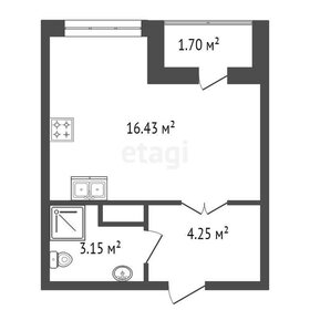 Квартира 25 м², студия - изображение 3