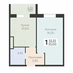 35,1 м², 1-комнатная квартира 3 890 000 ₽ - изображение 8