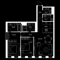 Квартира 90,6 м², 2-комнатная - изображение 2