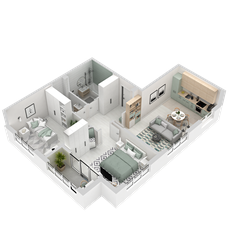 Квартира 65,4 м², 2-комнатная - изображение 5