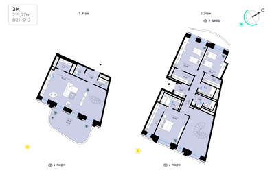 205,7 м², 4-комнатная квартира 120 543 184 ₽ - изображение 5