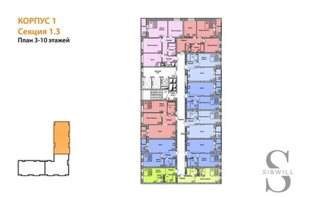 58,1 м², 2-комнатная квартира 6 850 000 ₽ - изображение 97