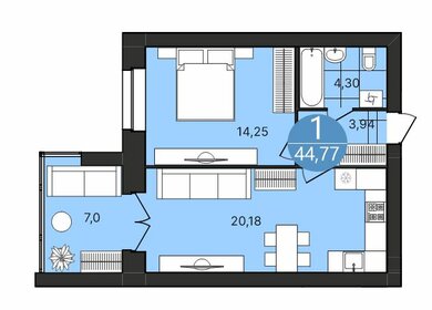 66,3 м², 2-комнатная квартира 7 090 000 ₽ - изображение 106