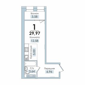 34 м², 1-комнатная квартира 2 300 000 ₽ - изображение 63