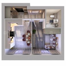 Квартира 38,4 м², 1-комнатная - изображение 2