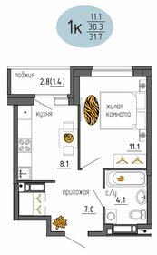 32 м², 1-комнатная квартира 4 217 088 ₽ - изображение 32