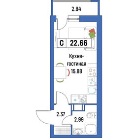 23,5 м², квартира-студия 4 200 000 ₽ - изображение 109