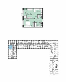 41,1 м², 1-комнатная квартира 3 735 000 ₽ - изображение 41