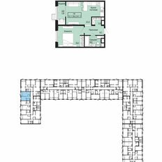 Квартира 41,1 м², 1-комнатная - изображение 2