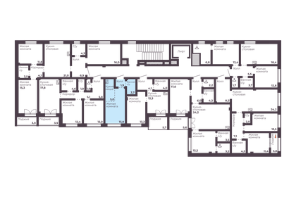 32 м², 1-комнатная квартира 3 200 000 ₽ - изображение 29