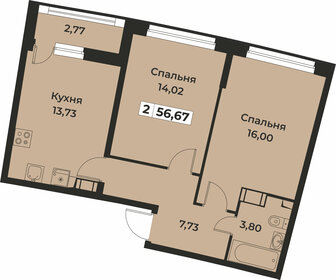 56,2 м², 2-комнатная квартира 8 300 000 ₽ - изображение 54