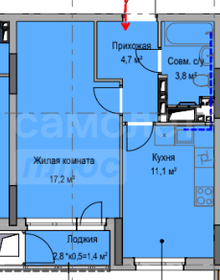 39,6 м², 1-комнатная квартира 3 200 000 ₽ - изображение 38