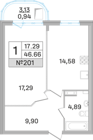 77,4 м², 3-комнатная квартира 9 249 000 ₽ - изображение 107