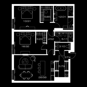 87,6 м², 2-комнатная квартира 50 808 000 ₽ - изображение 40
