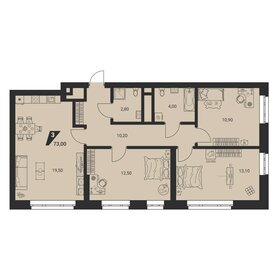 61,5 м², 3-комнатная квартира 8 300 000 ₽ - изображение 66
