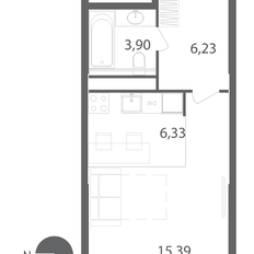 Квартира 31,9 м², студия - изображение 3