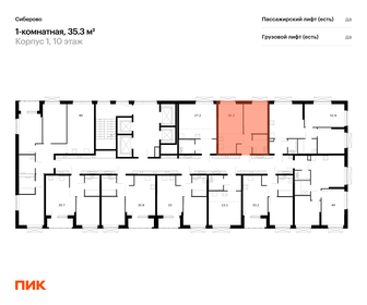 33,6 м², 1-комнатная квартира 7 496 160 ₽ - изображение 32