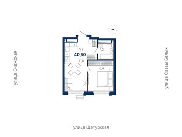 Квартира 40,5 м², 1-комнатная - изображение 1