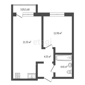 Квартира 44 м², 2-комнатная - изображение 2