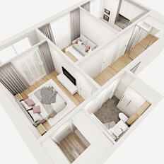 Квартира 54,3 м², 2-комнатная - изображение 3