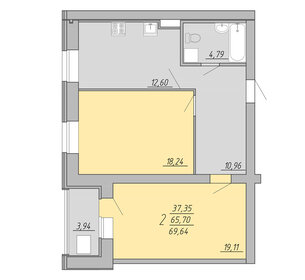 76,1 м², 2-комнатная квартира 6 349 000 ₽ - изображение 46