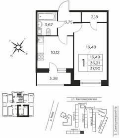 35,7 м², 1-комнатная квартира 11 400 000 ₽ - изображение 16