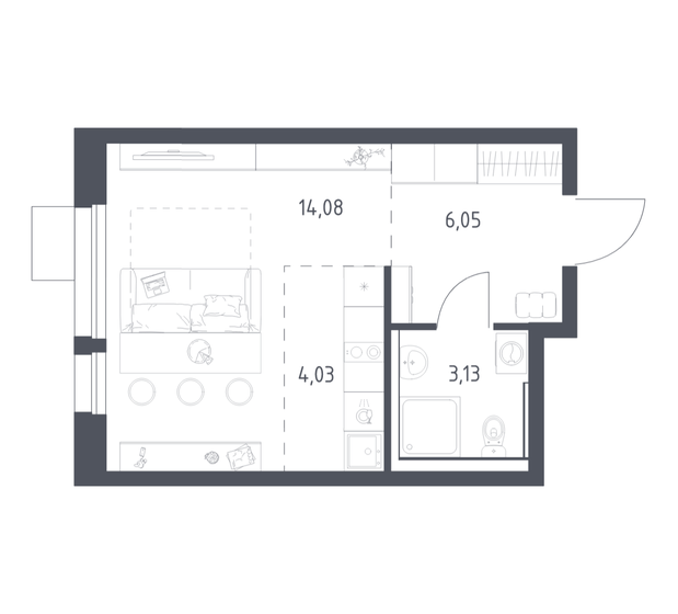 69 м², 1-комнатная квартира 12 372 650 ₽ - изображение 35