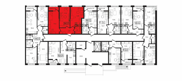 48,9 м², 3-комнатная квартира 3 700 000 ₽ - изображение 82