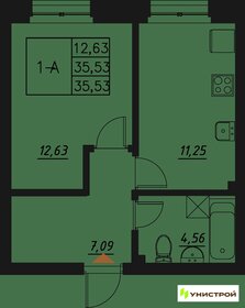 33,4 м², 1-комнатная квартира 7 380 000 ₽ - изображение 68