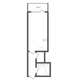 Квартира 23,1 м², студия - изображение 1