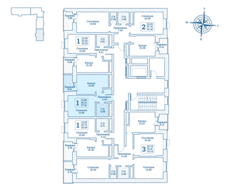 40,4 м², 1-комнатная квартира 5 252 000 ₽ - изображение 49