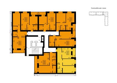 22 м², квартира-студия 2 100 000 ₽ - изображение 88