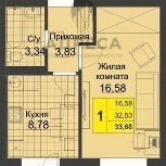 48 м², 2-комнатная квартира 3 700 000 ₽ - изображение 21