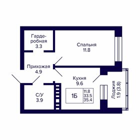 40 м², 1-комнатная квартира 4 700 000 ₽ - изображение 64