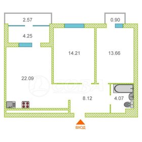 Квартира 69,9 м², 2-комнатная - изображение 1