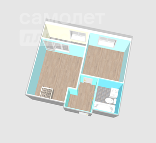 Квартира 38,6 м², 2-комнатная - изображение 2