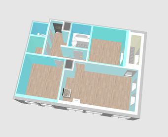 Квартира 59,8 м², 3-комнатная - изображение 2