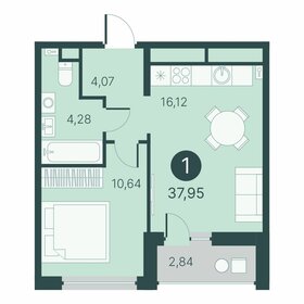 37,2 м², 1-комнатная квартира 5 700 000 ₽ - изображение 45