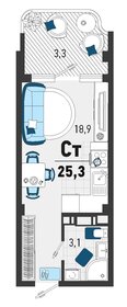 46,4 м², 2-комнатная квартира 5 400 000 ₽ - изображение 74